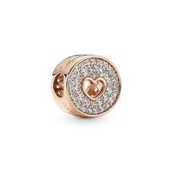 Charm Pandora 781977C01 Aniversario pavé corazón