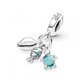 Charm colgante Pandora 791697C01 triple