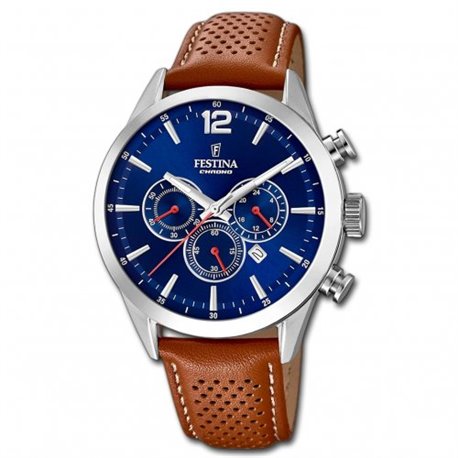 Reloj Festina Timeless Chronograph F20542/3 piel