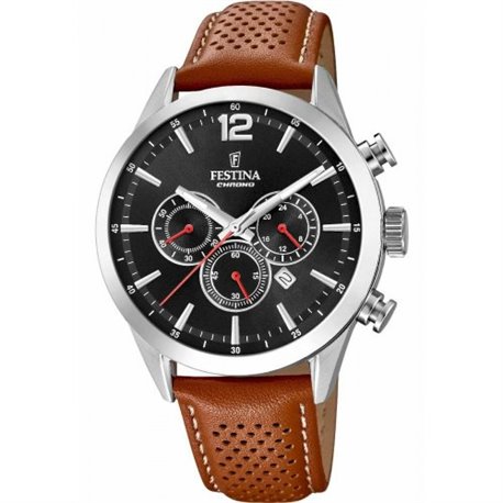 Reloj Festina Timeless Chronograph F20542/6 piel