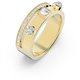 Anillo Swarovski Thrilling 5572919 baño tono oro