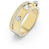 Anillo Swarovski Thrilling 5572919 baño tono oro