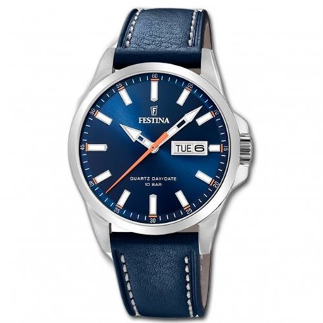 Reloj Festina Acero Clásico F20358/3 piel y acero