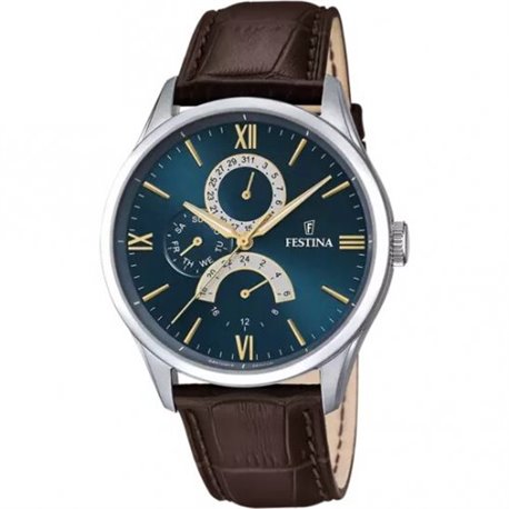 Reloj Festina Acero Clásico F16823/A hombre piel