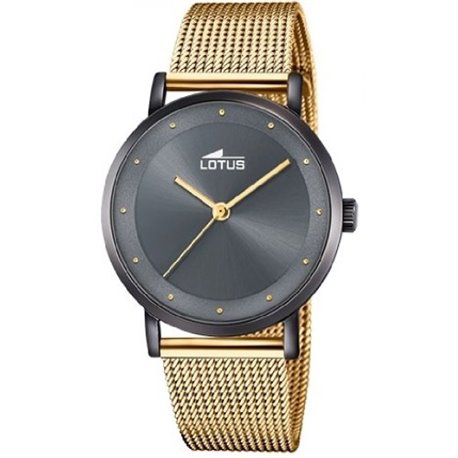 Reloj Lotus Trendy 18830/1 acero mujer negro