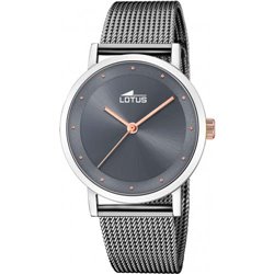 Reloj Lotus Trendy 18878/3 acero mujer negro