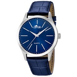 Reloj Lotus Minimalist 15961/A acero y piel azul