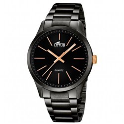 Reloj Lotus Minimalist 18162/2 hombre acero negro