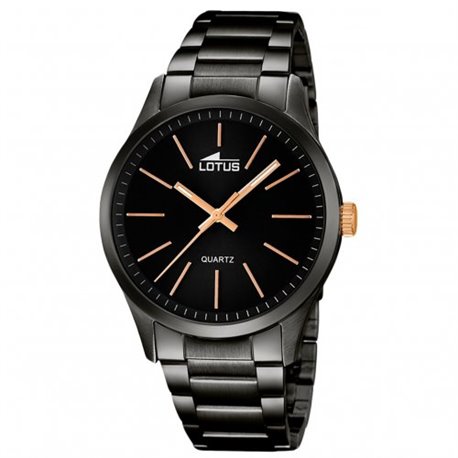 Reloj Lotus Minimalist 18162/2 hombre acero negro