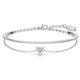 Pulsera Swarovski Ortyx 5643731 triangular blanca