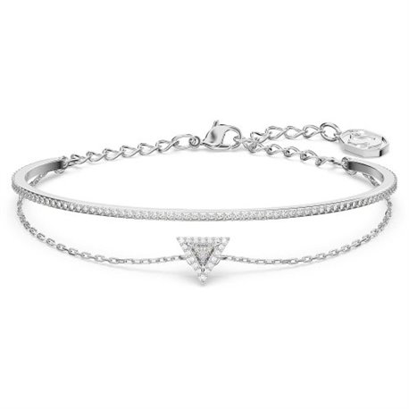 Pulsera Swarovski Ortyx 5643731 triangular blanca