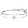 Pulsera Swarovski Ortyx 5643731 triangular blanca