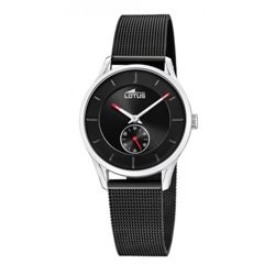 Reloj Lotus Minimalist 18818/3 mujer acero negro