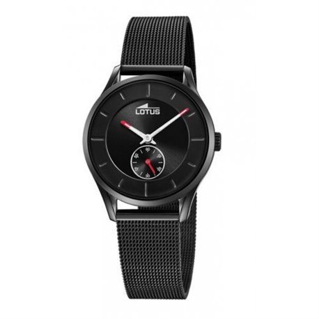 Reloj Lotus Minimalist 18821/1 mujer acero negro