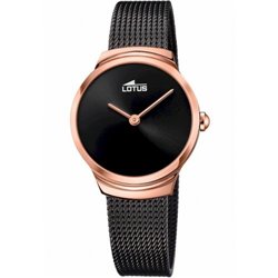 Reloj Lotus Minimalist 18496/3 mujer acero negro