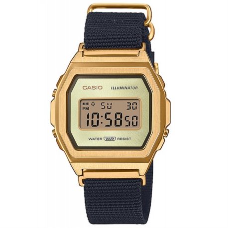 Reloj Casio Vintage A1000MGN-9ER acero y textil