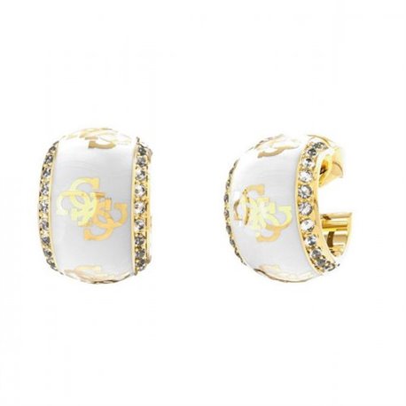 Pendientes Guess JUBE02280JWYGWHT-U 4 G Loop