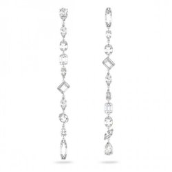 Pendientes Gema Swarovski 5639328 largos blancos