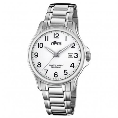 Reloj Lotus Acero clásico 18645/1 hombre blanco