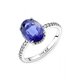 Anillo Pandora compromiso 190056C01-56 Halo azul