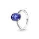 Anillo Pandora compromiso 190056C01-56 Halo azul