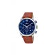 Reloj Lotus Chrono 18689/1 acero y piel azul