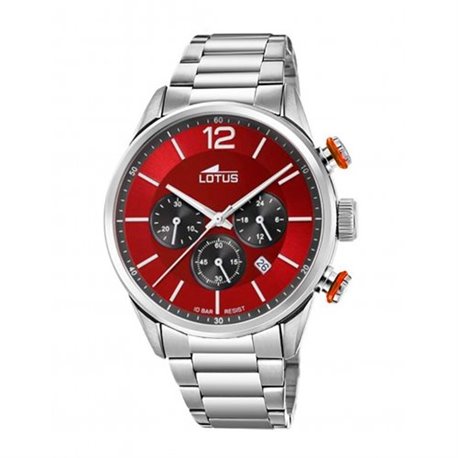 Reloj Lotus Chrono 18688/5 acero hombre rojo