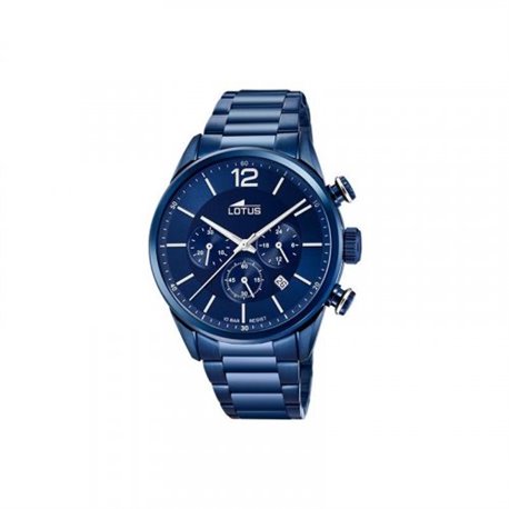 Reloj Lotus Chrono 18680/1 acero hombre azul