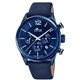 Reloj Lotus Chrono 18681/1 acero y piel azul