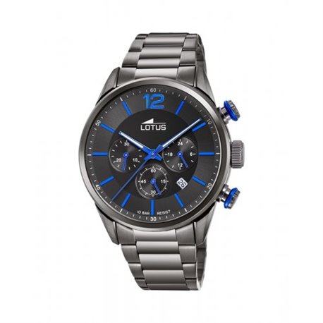 Reloj Lotus Chrono 18686/3 acero hombre azul