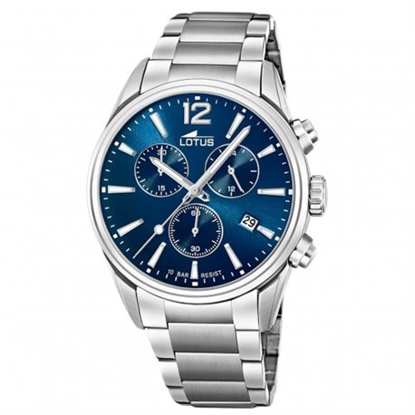 Reloj Lotus Chrono 18690/1 hombre azul acero