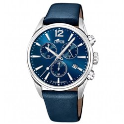 Reloj Lotus Chrono 18691/1 hombre acero y piel