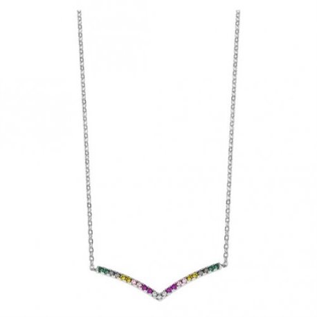 Collar Lotus Silver LP1992-1/2 mujer multicolor