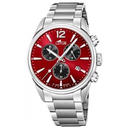 Reloj Lotus Chrono 18690/5 hombre acero rojo