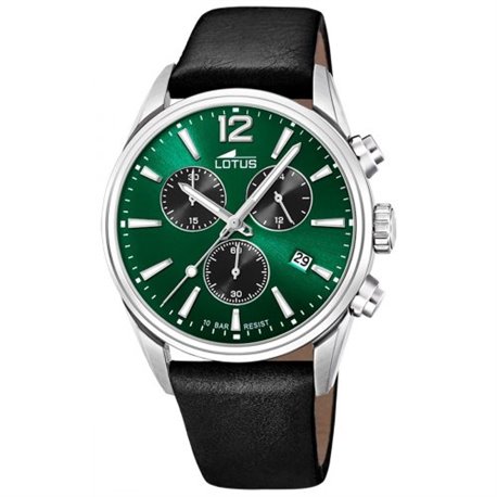 Reloj Lotus Chrono 18691/4 hombre acero y piel