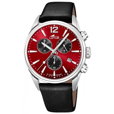 Reloj Lotus Chrono 18691/5 hombre acero y piel