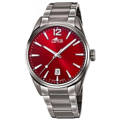 Reloj Lotus Chrono 18684/5 hombre acero rojo