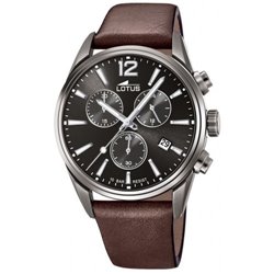 Reloj Lotus Chrono 18683/1 hombre acero y piel