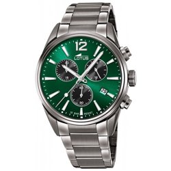 Reloj Lotus Chrono 18682/4 hombre acero verde