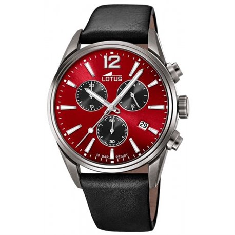 Reloj Lotus Chrono 18683/5 hombre acero y piel