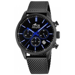 Reloj Lotus Chrono 18700/3 hombre acero negro