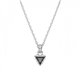 Colgante Swarovski Stilla 5648752 triangular gris