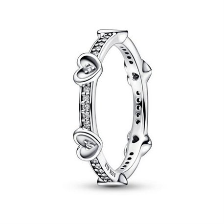 Anillo Pandora Moments 192496C01-52 corazones