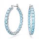 Pendientes Swarovski de aro 5647446 Matrix azules