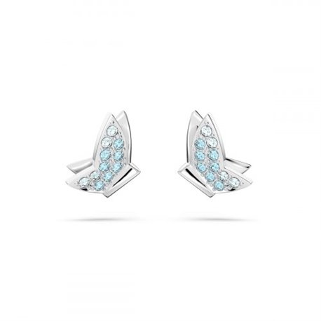 Pendientes de botón Swarovski Lilia 5662183 rodio