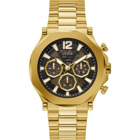 Reloj Guess Edge GW0539G2 hombre acero dorado