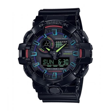 Reloj Casio G-Shock GA-700RGB-1AER resina hombre