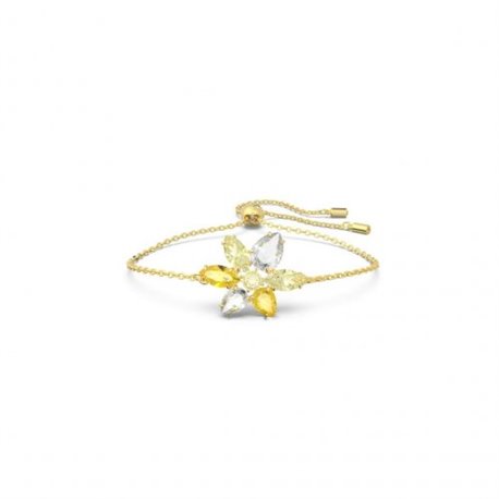 Pulsera Swarovski Gema 5652820 flor amarillo