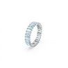 Anillo Swarovski Matrix 5661907 baguette azules