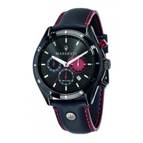 Reloj Maserati Sorpasso R8871624002 Hombre Negro Piel Multifunción